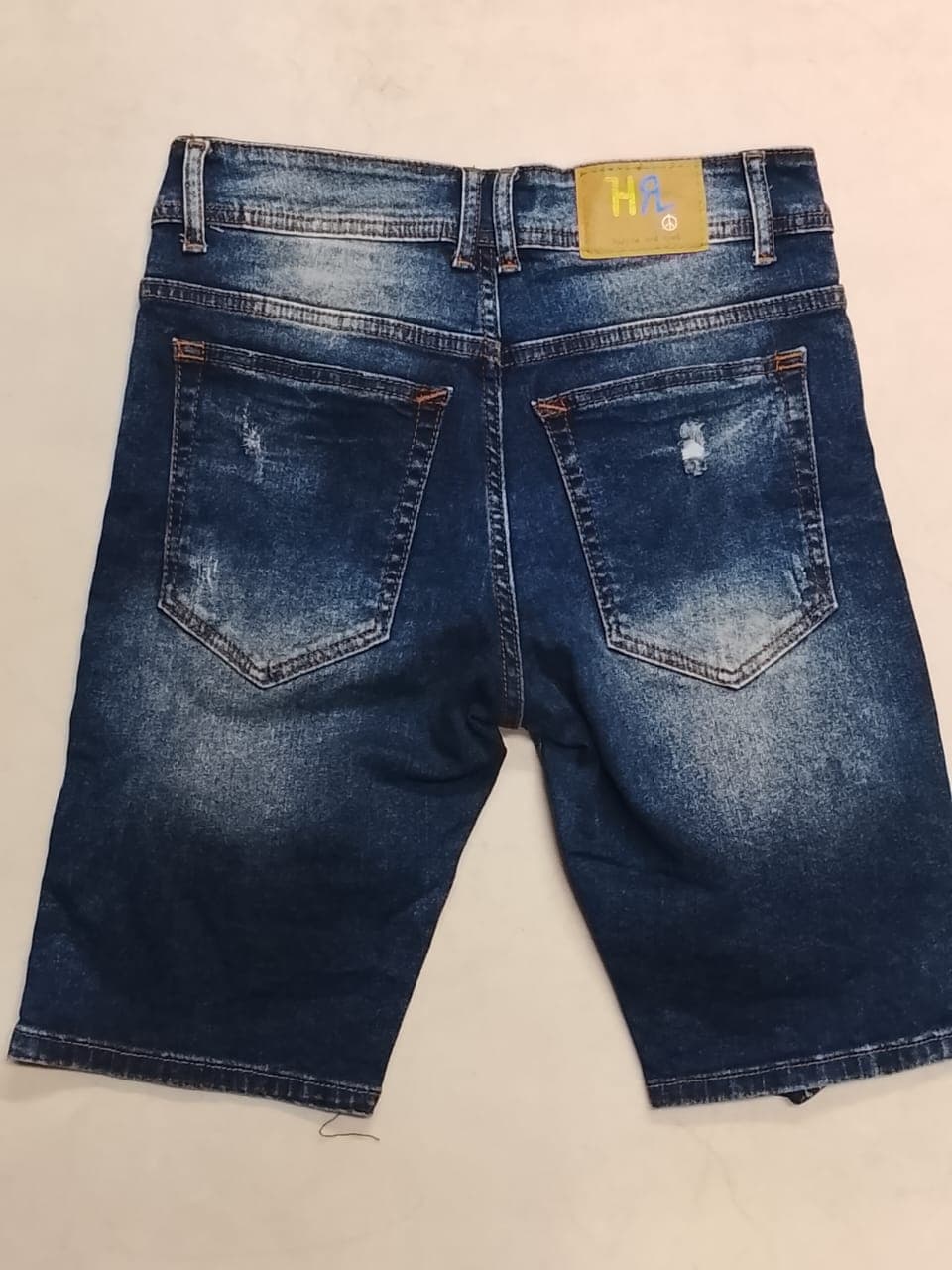 HIPPIE - HR Brand - Bermuda Denim Ripped / Destroyed  — vista alternativa