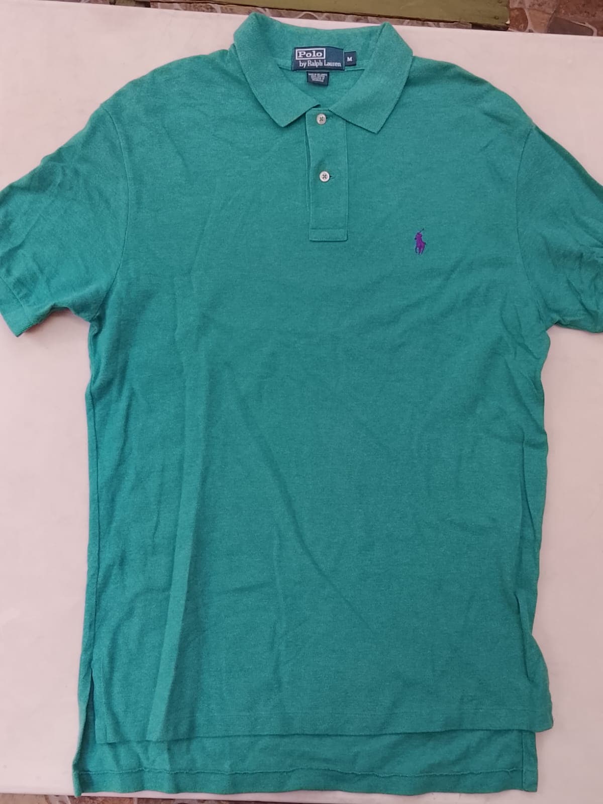 POLO by RALPH LAUREN - The Iconic Mesh Polo - Verde Esmeralda / Teal - Pony Morado