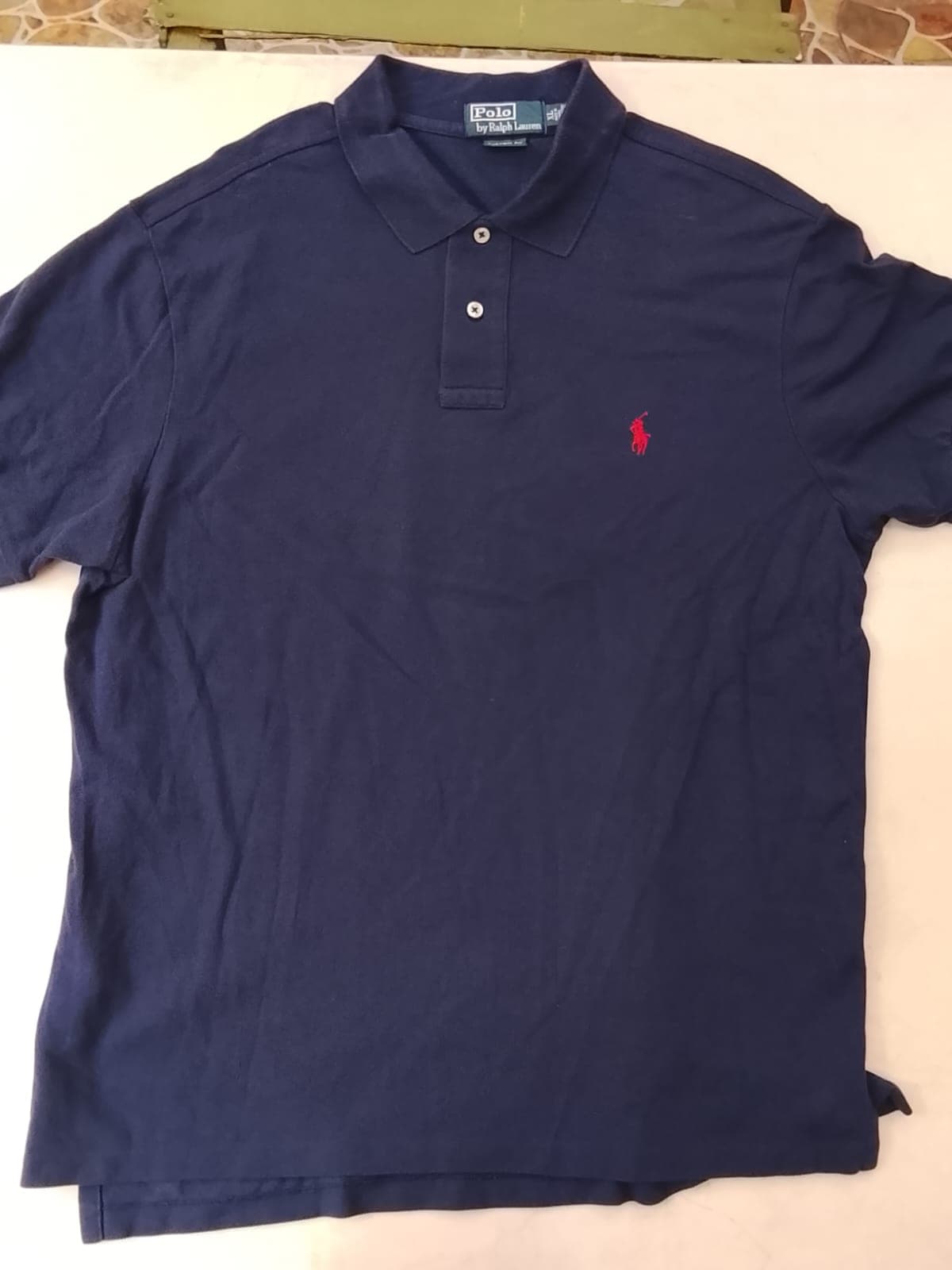 POLO by RALPH LAUREN - The Original Mesh Polo - Azul Marino con Caballo Rojo