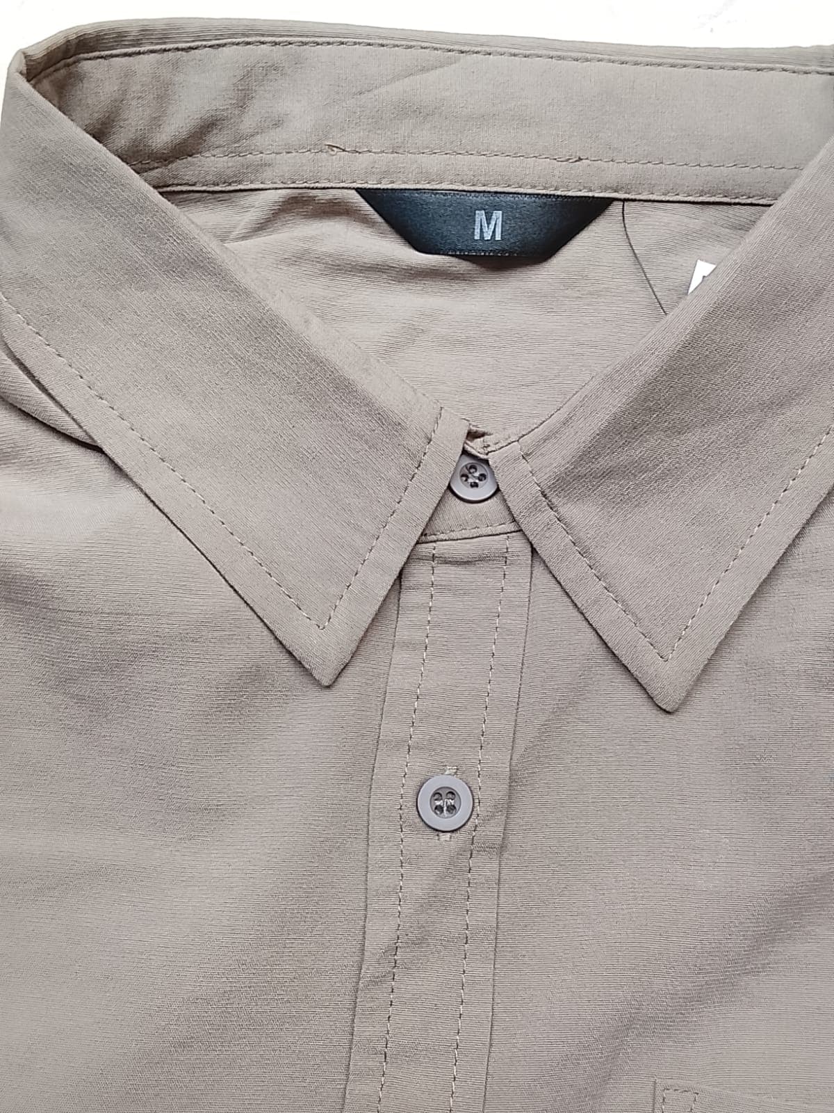 OUTDOOR - KAKI / BEIGE - MANGA CORTA CON BOLSA — vista alternativa