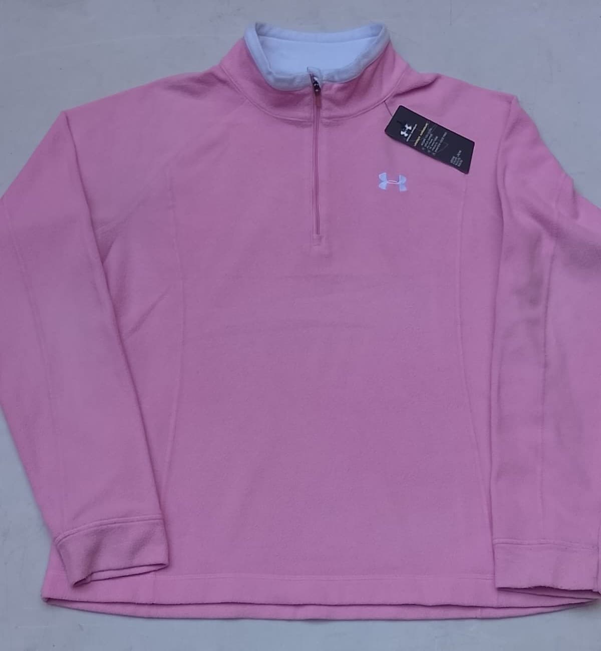 UNDER ARMOUR ORIGINAL - POLAR FLEECE 1/4 ZIP ROSA - TALLA XL? - NUEVO CON ETIQUETA