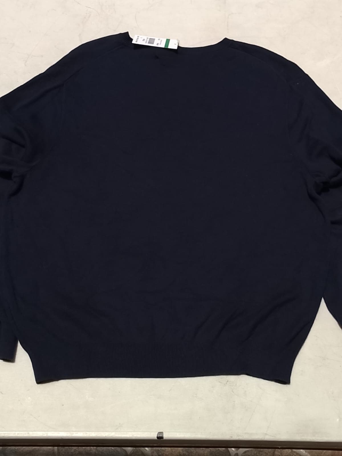 POLO RALPH LAUREN ORIGINAL - SWEATER PIMA COTTON V-NECK - TALLA L - AZUL MARINO - PONY AMARILLO - NUEVO CON ETIQUETA — vista alternativa