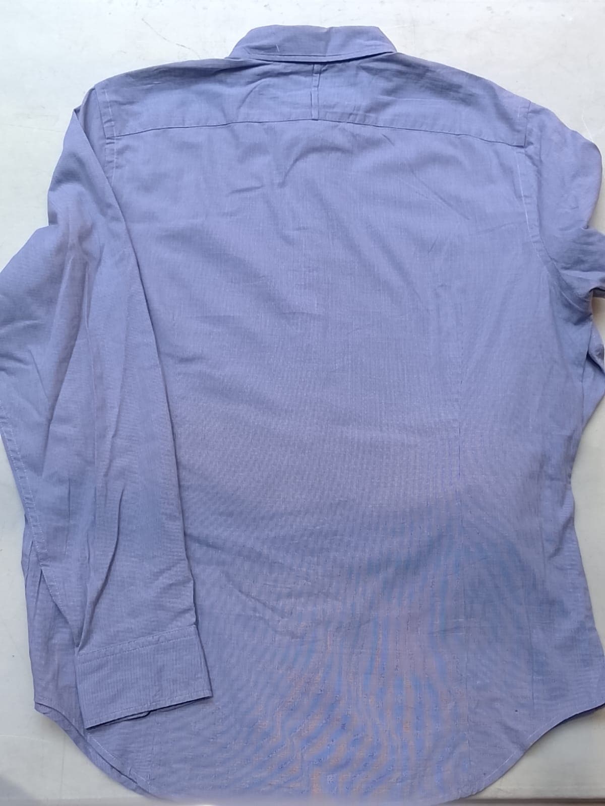 BANANA REPUBLIC ORIGINAL - CUSTOM 078 WASH SHIRT - GRANT FIT - TALLA L - AZUL CIELO — vista alternativa